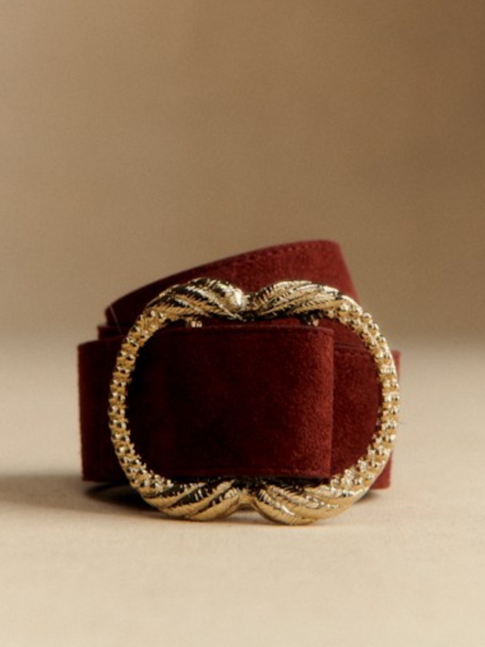 NEW! Sezane ARTEMIS BELT  Mahogany, 80, NWT